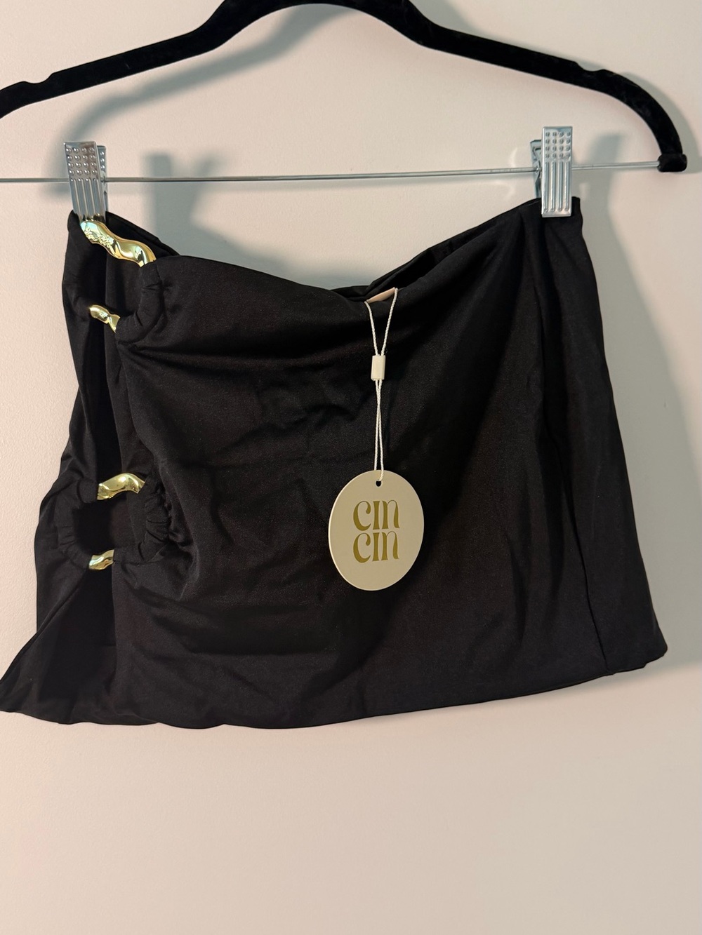 Cin Cin Studio Mini Skirt Black XS NWT